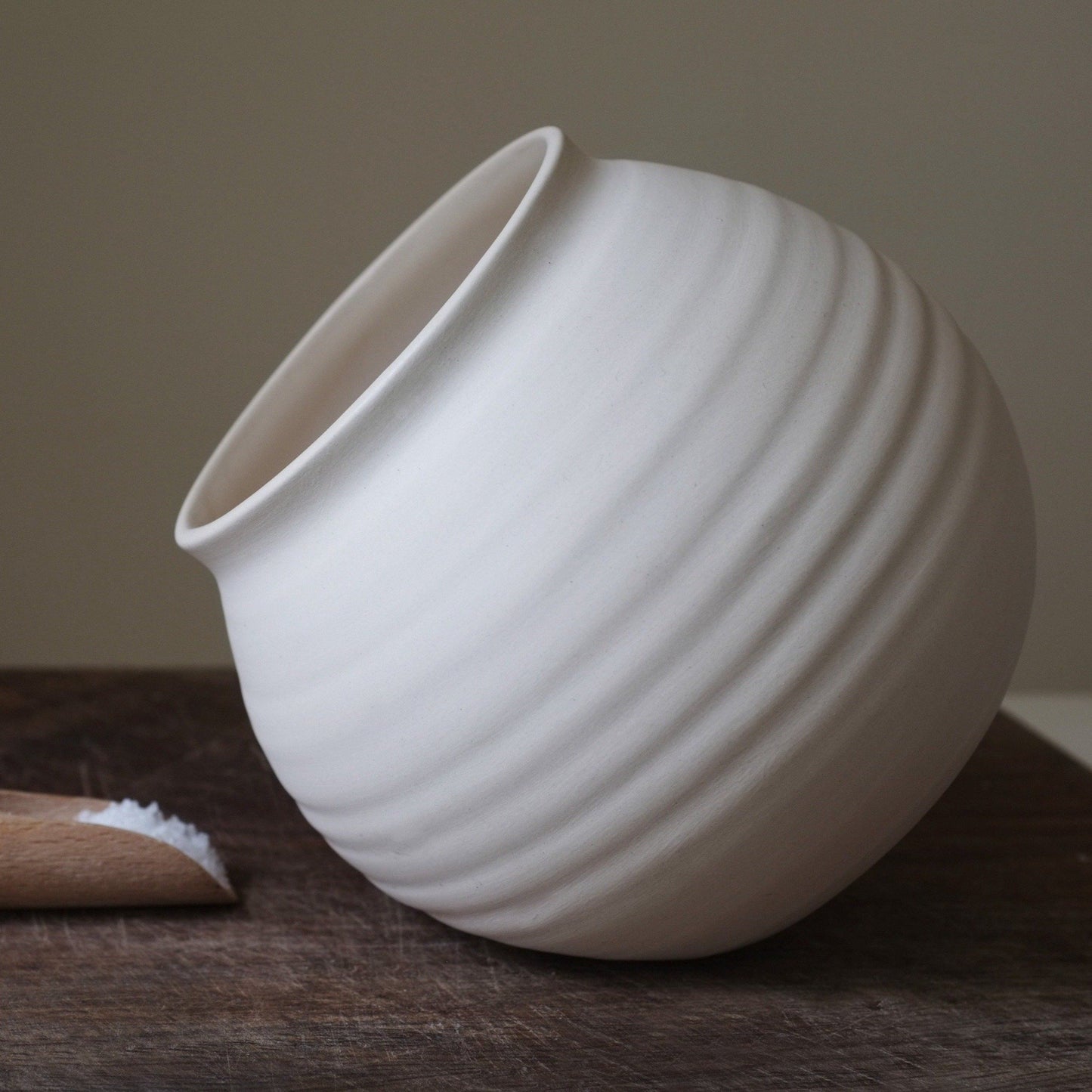 handmade ceramic salt cellar